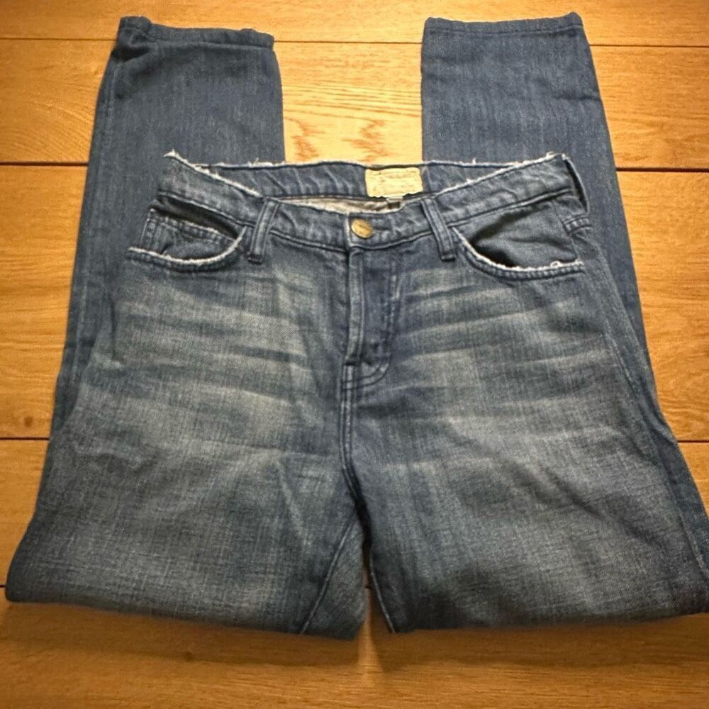 Current Elliott straight leg ankle jeans 27 button fly